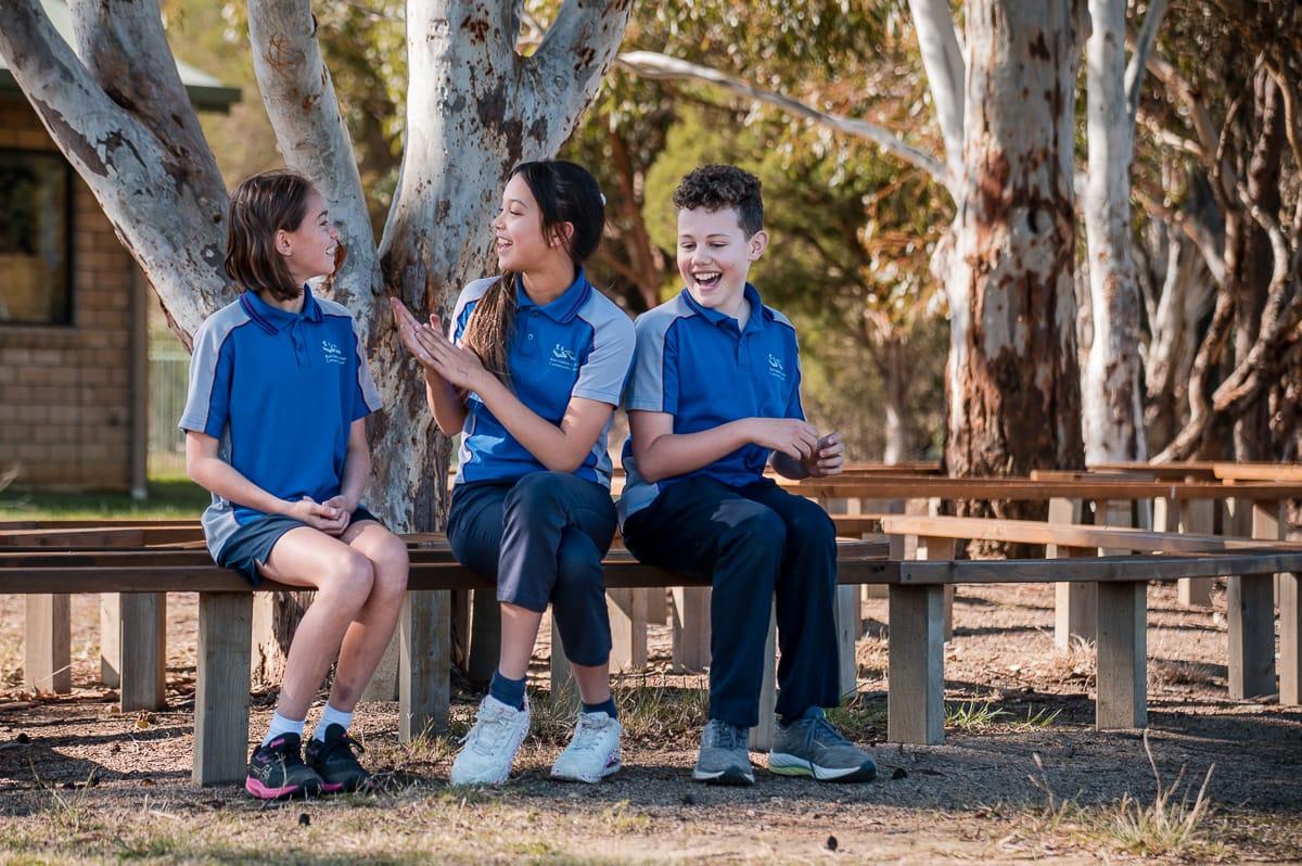 A smiling student at Bairnsdale Christian College, embodying the joy and sense of community in the school.
