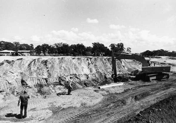 Solander Lakes residential development underway in 1970. Image courtesy of Moreton Bay Regional Council (reference number CLPC-P0782). Banksia Beach Historical Photo: Solander Lakes development