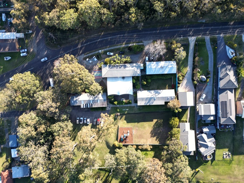 Aerial shot of Brightwaters Christian College Campus
